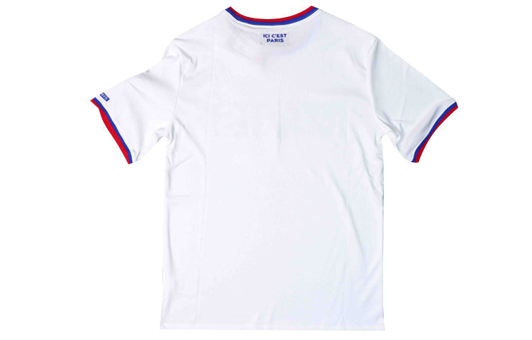 Air Jordan Paris Saint-Germain team logo Short Sleeve White BQ8359-100