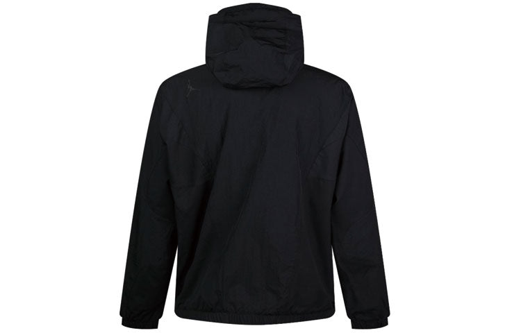 Air Jordan Sport DNA Half Zipper Woven Pullover Hooded Jacket Black CD5729-084