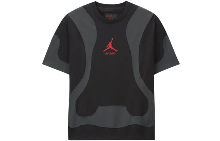 Air Jordan x Off-White 2020 T-Shirt Asia Sizing 'Black Red' CV0657-010