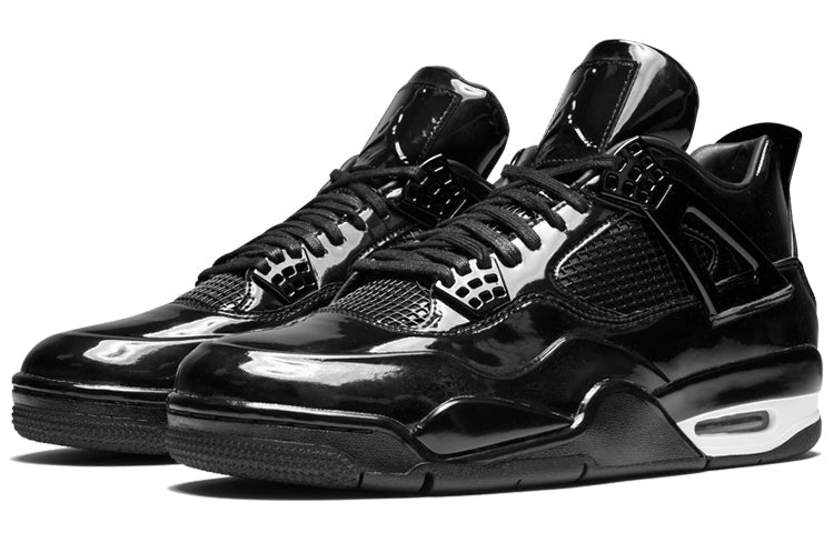 Air Jordan 4 Retro 11Lab4 'Black Patent Leather' 719864-010