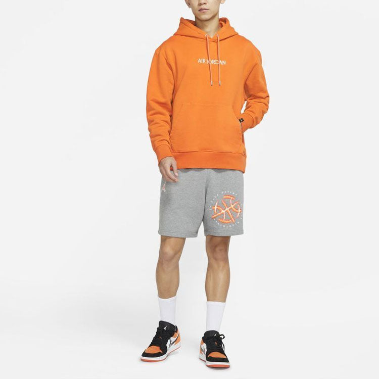 Air Jordan Solid Color Hoodie Men's Orange DO6095-847