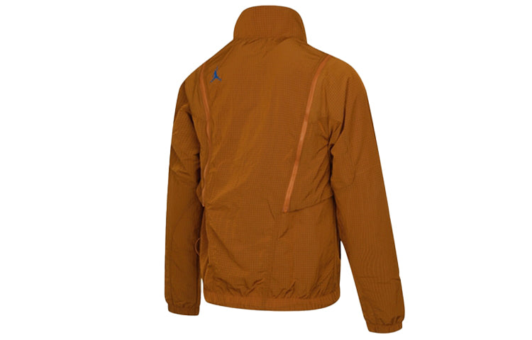 Air Jordan Sports Life Series Removable Long Sleeve Logo Stand Up Collar Jacket Coat Orange DH3289-220