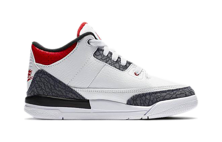 (PS) Air Jordan 3 Retro Denim SE 'Fire Red Denim' DB4168-100