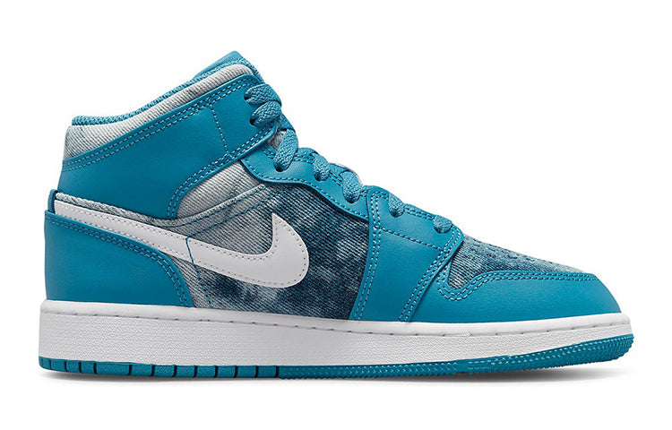 (GS) Air Jordan 1 Mid 'Washed Denim' DM8951-400