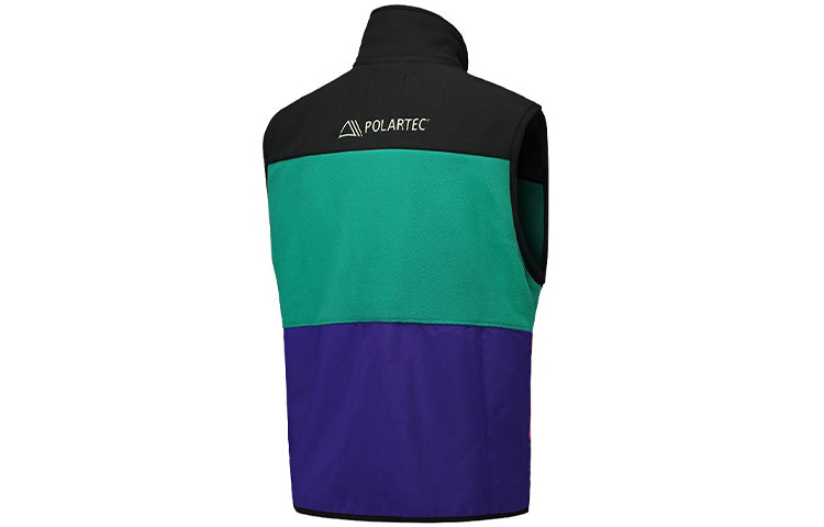 Air Jordan Winter Utility Color Velvet Warm Leisure Waistcoat Men Black And Green Purple CW5985-010