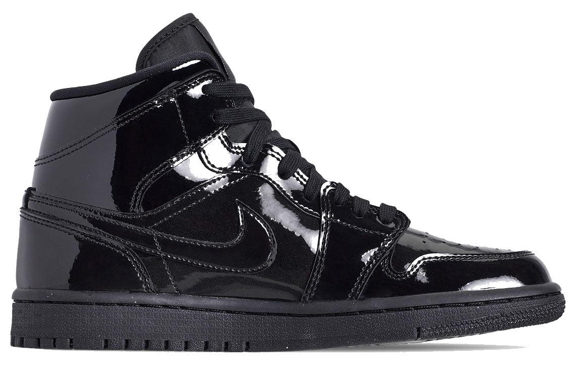 (WMNS) Air Jordan 1 Mid Patent SE 'Triple Black' BQ6472-002