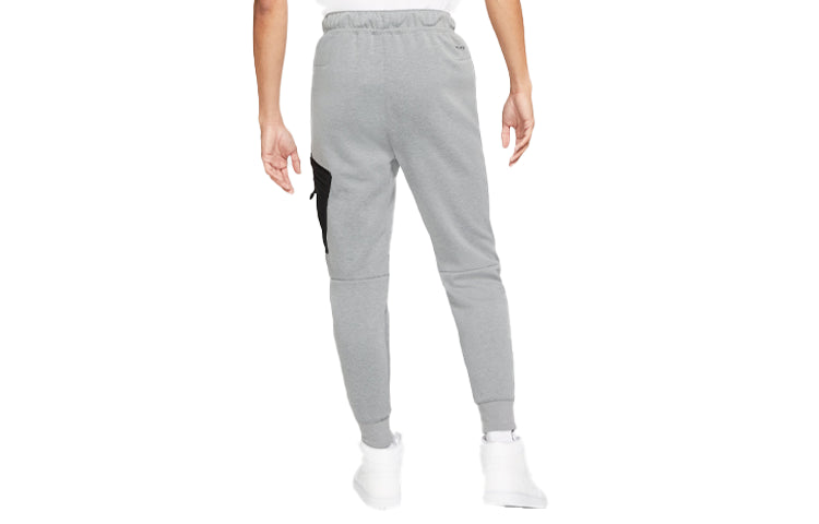 Men's Air Jordan Athleisure Casual Sports Running Knit Long Pants/Trousers Gray DA9853-091