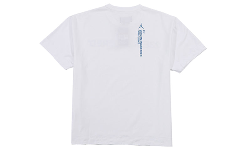 Men's Air Jordan 23 ENGINEERED Sports Short Sleeve White T-Shirt AT9788-100