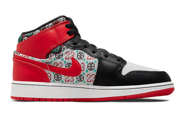 (GS) Air Jordan 1 Mid SE 'Ugly Christmas Sweater' DM1208-150