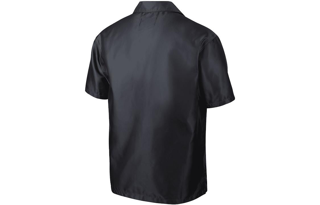 Men's Air Jordan Gradient Big Pocket Breathable Casual Short Sleeve Shirt Black CZ4821-022