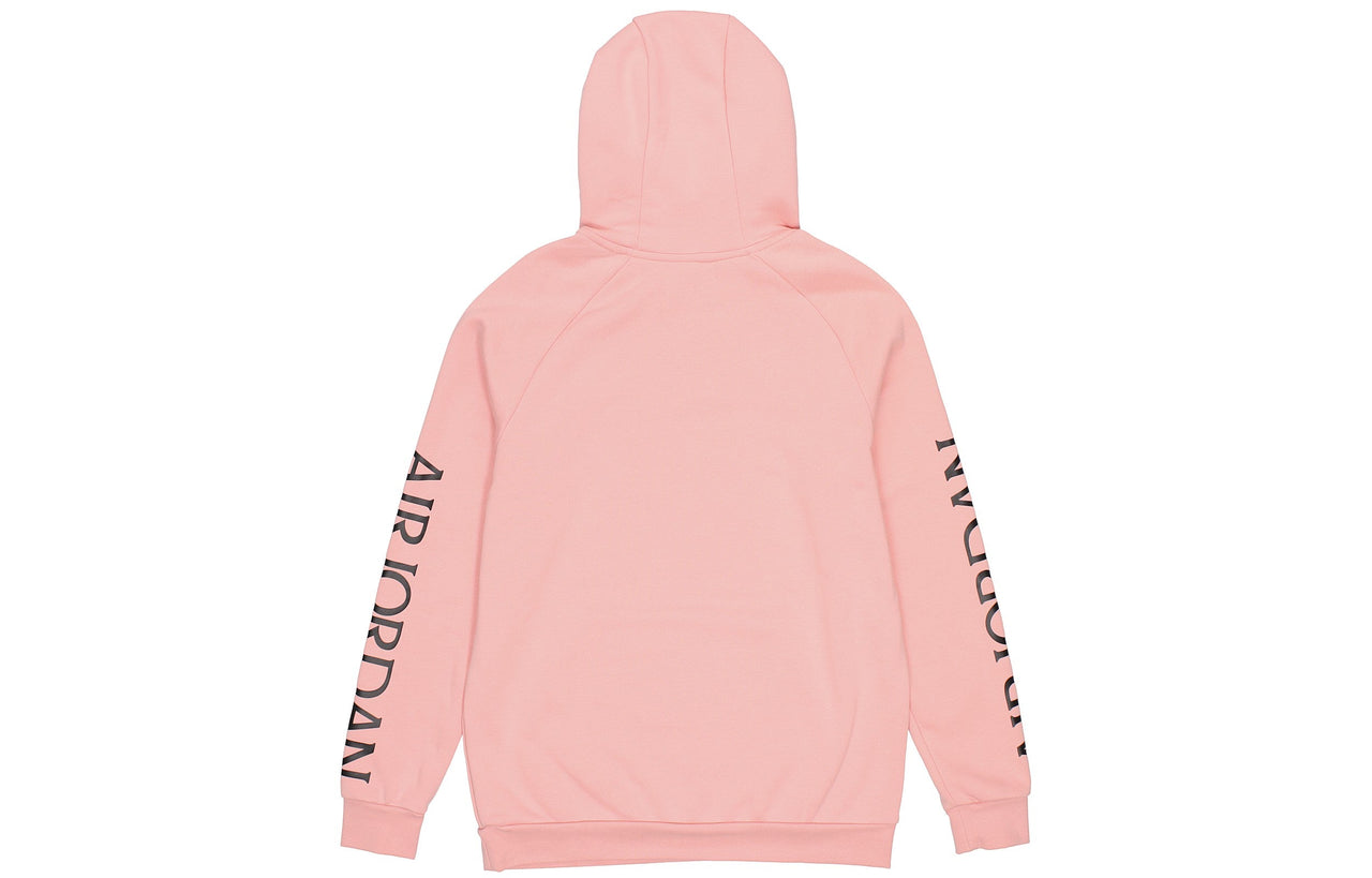 Air Jordan Alphabet Logo Pullover Hooded Fleece Pink DH9505-648