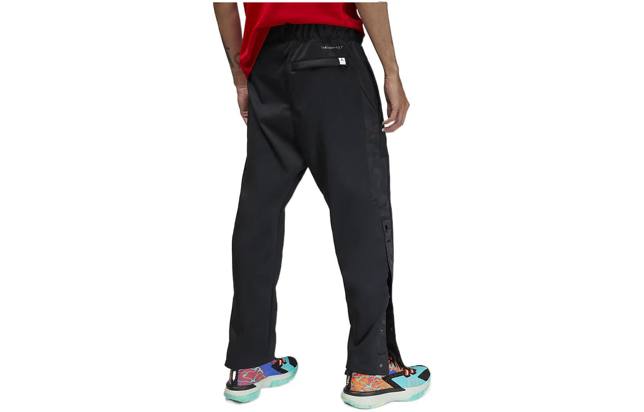 Air Jordan Solid Color Button Casual Pants Men's Black DV5628-010