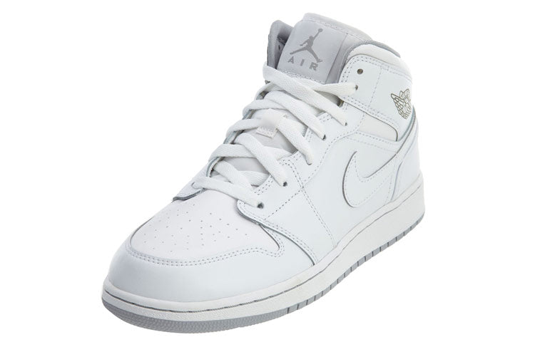 (GS) Air Jordan 1 Retro Mid 'White Wolf Grey' 554725-112