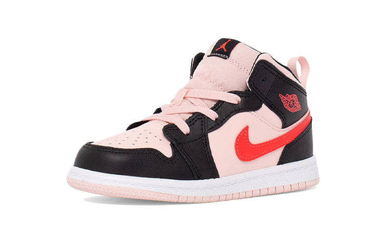 (TD) Air Jordan 1 Mid 'Black Pink Crimson' 640735-604