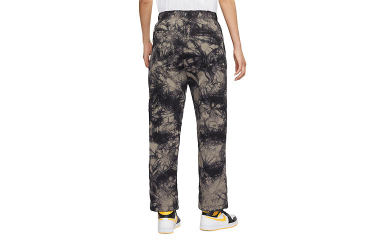 (WMNS) Air Jordan (Her)itage Tie Dye Lacing Straight Long Pants/Trousers Olive Grey DM5232-040