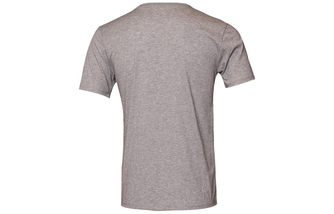 Men's Air Jordan Printing Logo Solid Color Round Neck Short Sleeve Gray T-Shirt 939613-091