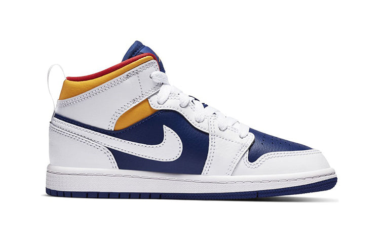 (PS) Air Jordan 1 Mid 'White Dark Blue' 640734-131