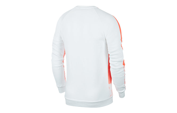 Air Jordan Fleece Printing Round Neck Orange BQ1384-100