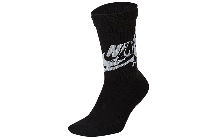 Air Jordan Logo Printing Sports Socks One Pair Black SK0112-010