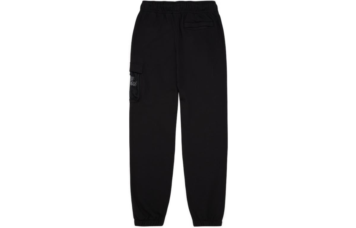 Air Jordan Jumpman Solid Color Mesh Big Pocket Breathable Lacing Sports Pants Black DM1401-010