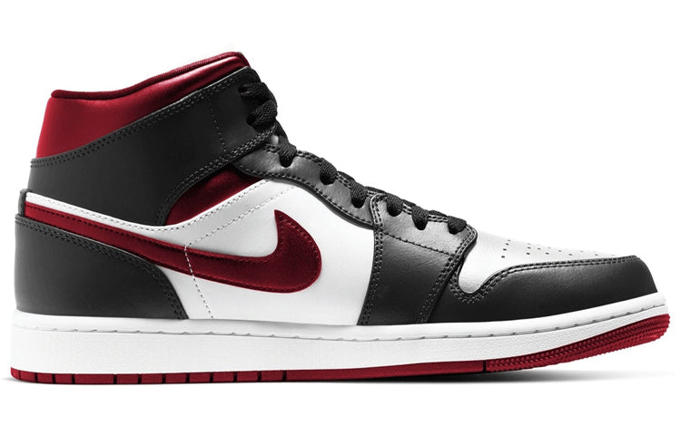 Air Jordan 1 Mid 'Black White Gym Red' 554724-122