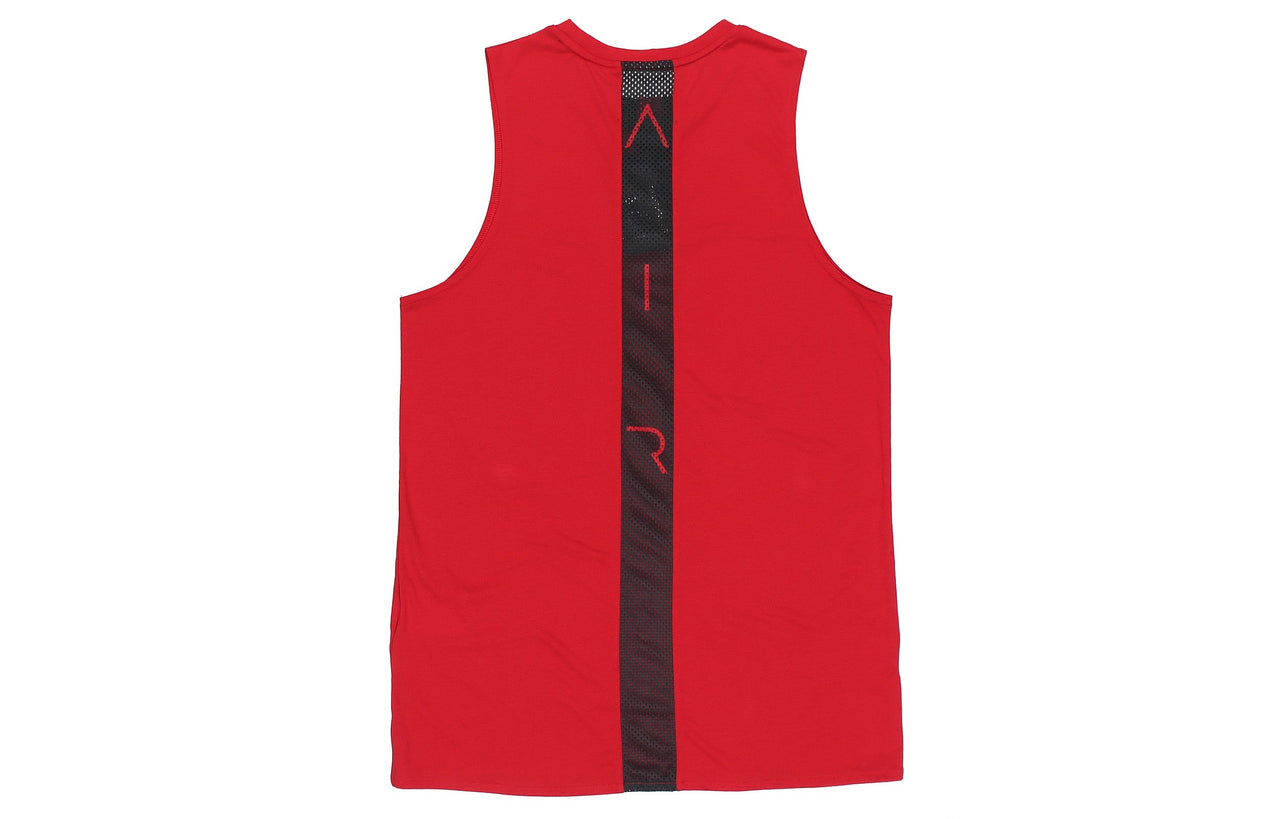 Air Jordan Air Logo Printing Breathable Basketball Vest Red CZ7851-687