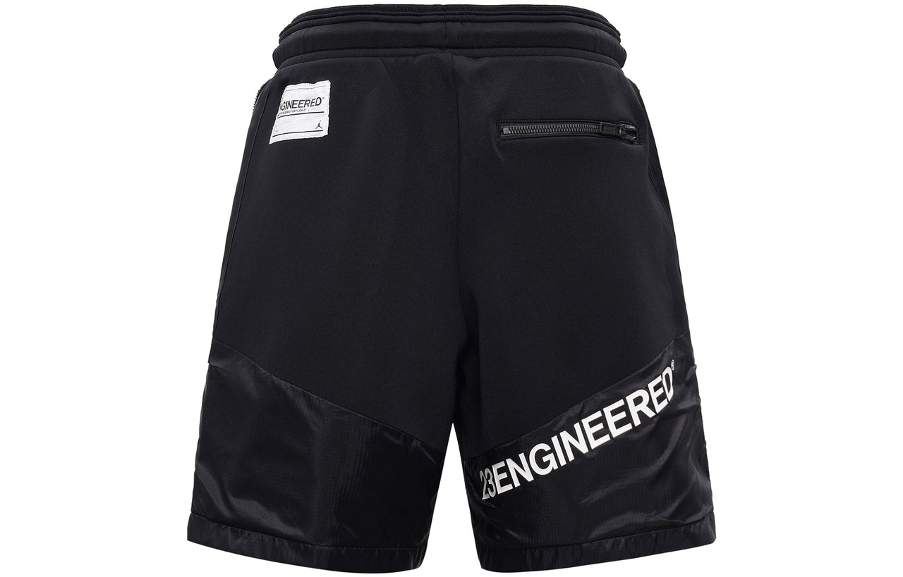 Men's Air Jordan 23 Engineered Logo Breathable Loose Sports Gym Casual Shorts Black AT9786-010