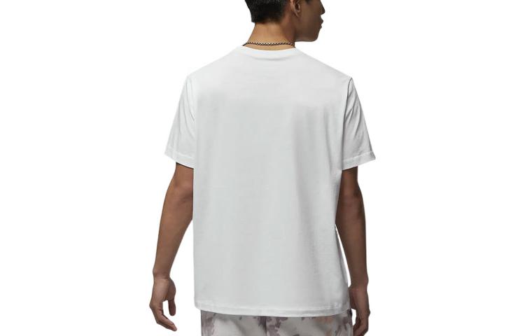 Air Jordan Round Neck Pullover Short Sleeve T-Shirt Men's White DM1457-100