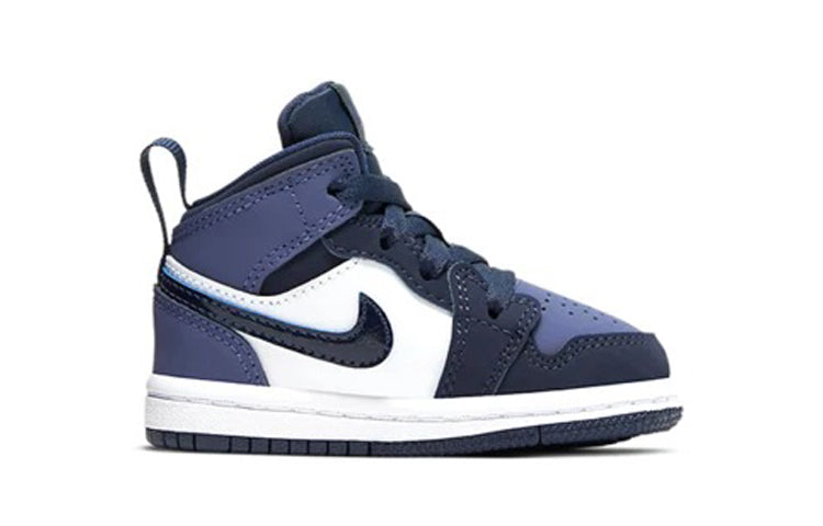 (TD) Air Jordan 1 Mid 'Obsidian Sanded Purple' 640735-445