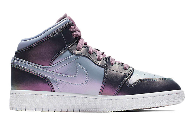 (GS) Air Jordan 1 Mid 'Metallic Purple' AV5174-400