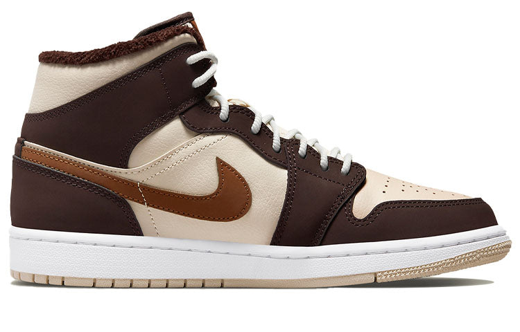 (WMNS) Air Jordan 1 Mid SE 'Cream Dark Chocolate' DO6699-200