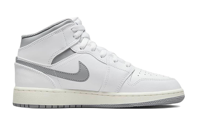 (GS) Air Jordan 1 Mid 'Neutral Grey' 554725-135