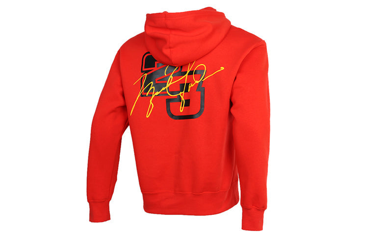 Men's Air Jordan Sport DNA Logo Printing Fleece Pullover Red CV2785-673