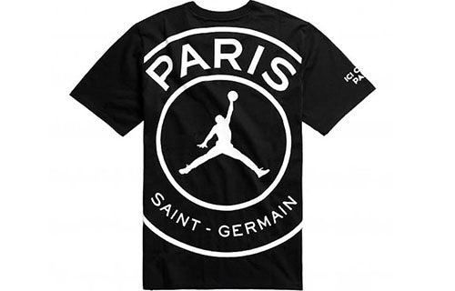 Air Jordan X Paris Saint-Germain Jumpman Logo T-Shirt 'Black' BQ4273-010