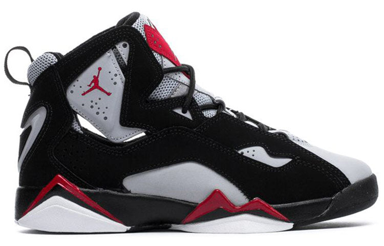 (GS) Air Jordan True Flight 'Black Red Grey' 343795-060