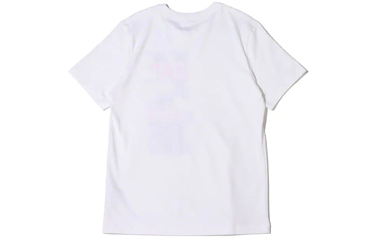 Men's Air Jordan The Shoes Printing Sports Round Neck Short Sleeve White T-Shirt DH8954-100