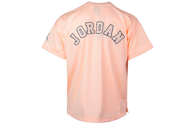 Men's Air Jordan 23 Flight Mesh Jersey T-Shirt Pale Pinkish Gray AO2827-814