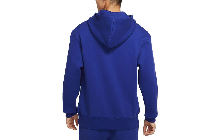 Men's Air Jordan Sport Fleece Knit Pullover Hooded Sports Blue DJ0220-455