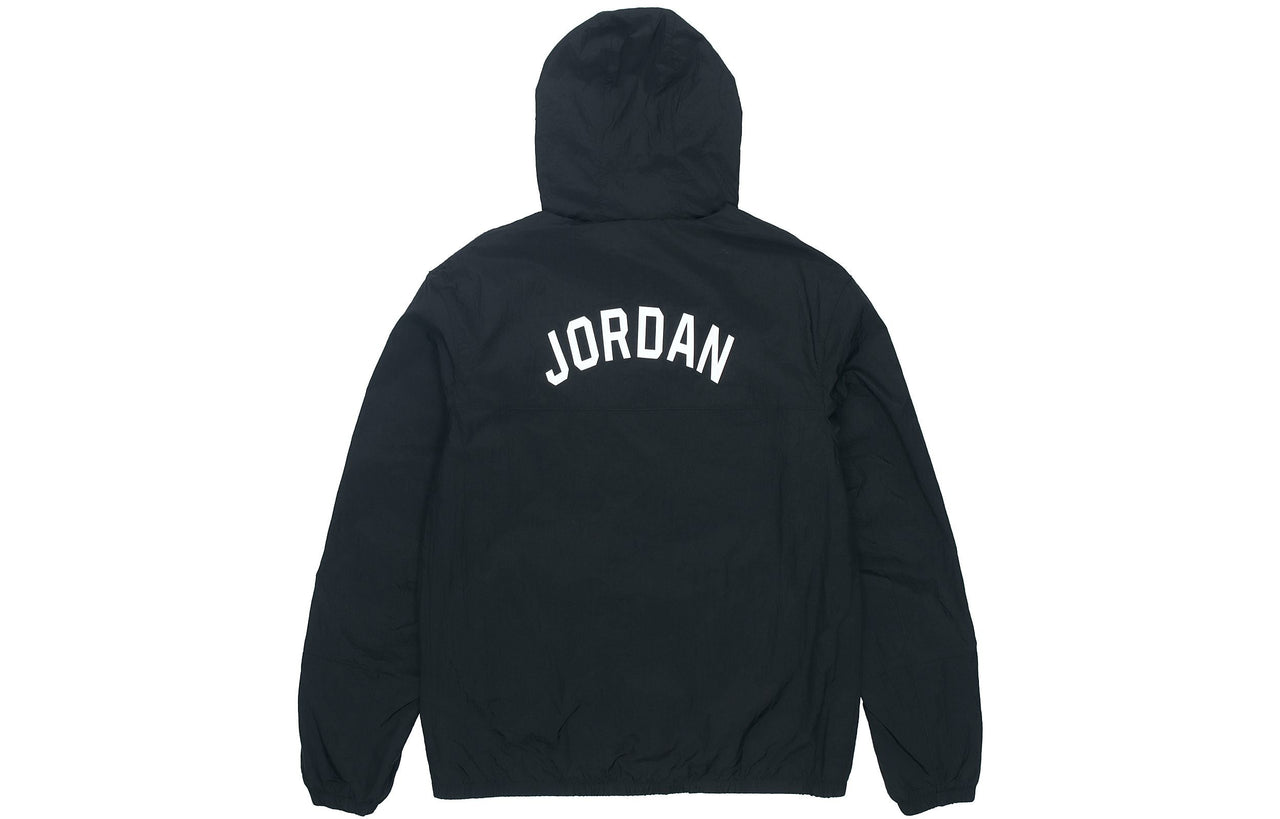 Air Jordan SS22 Solid Color Windproof Long Sleeves Jacket Black DJ0253-010