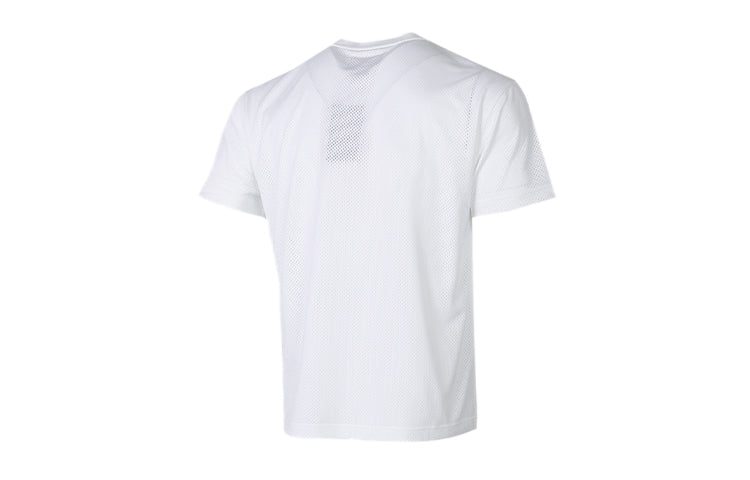 Air Jordan Dna Printing Mesh Breathable Sports Round Neck Short Sleeve White AV0117-100