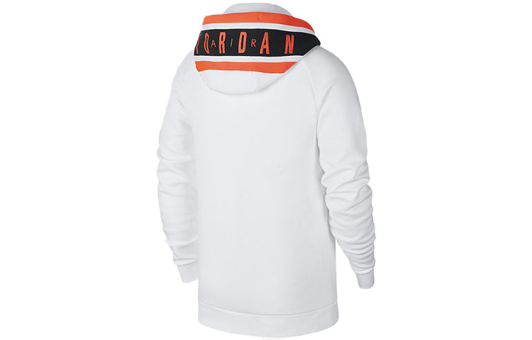 Air Jordan Knit Cozy Breathable Athleisure Casual Sports Fleece Lined Jacket White BQ5650-100