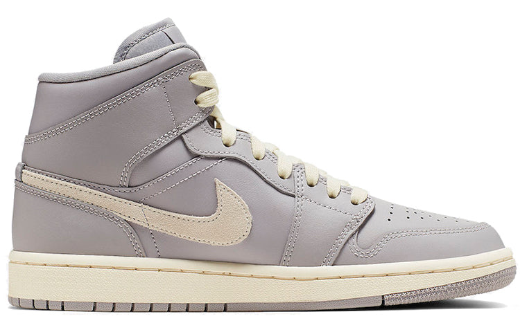 (WMNS) Air Jordan 1 Mid 'Grey Light Bone' CD7240-002