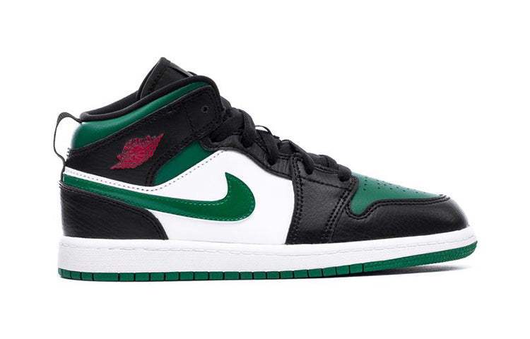 (PS) Air Jordan 1 Mid 'Black Pine Green' 640734-067