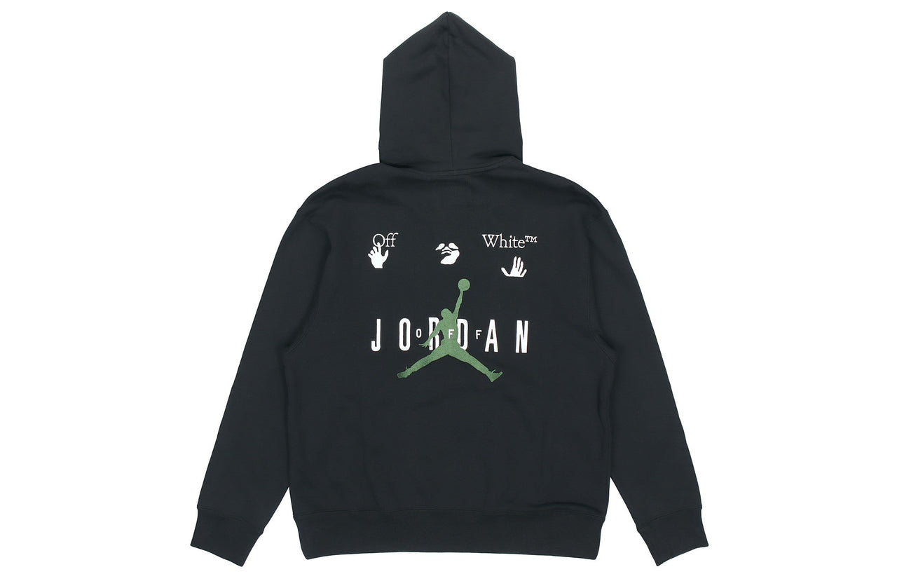 Air Jordan x Off-White MJ Hoodie Asia Sizing 'Black White Forest Gree' DM0060-010