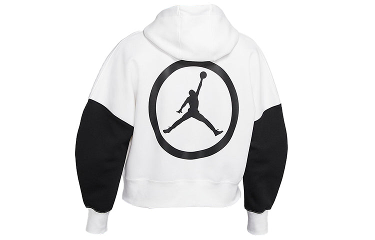 (WMNS) Air Jordan Moto Lightweight Hoodies 'White' CU4156-100