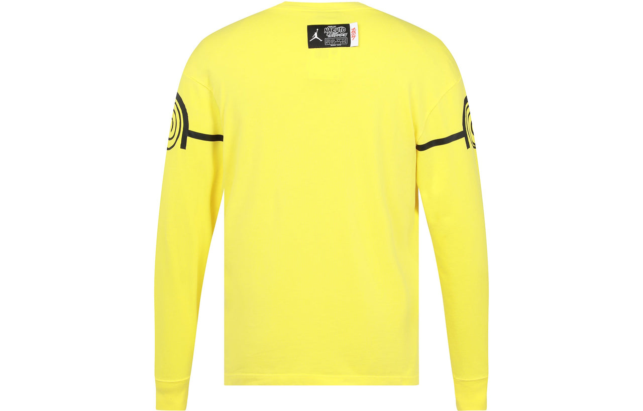 Air Jordan Zion 1 x Naruto Crossover Naruto Uzumaki Round Neck Long Sleeves Yellow DR1445-721