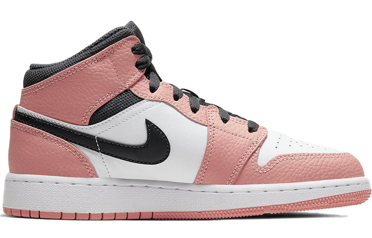 (GS) Air Jordan 1 Mid 'Pink Quartz' 555112-603