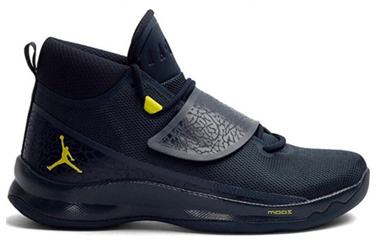 Air Jordan Super.Fly 5 PO X 'Navy Yellow' 914478-405