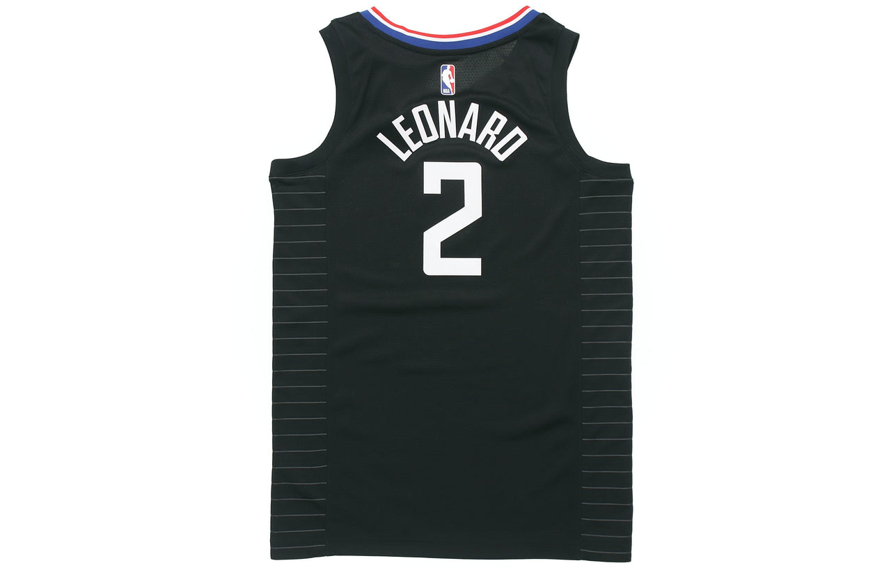 Air Jordan NBA Basketball Sports Jersey SW Fan Edition 20-21 Season Los Angeles Clippers Leonard 2 Black CV9480-011