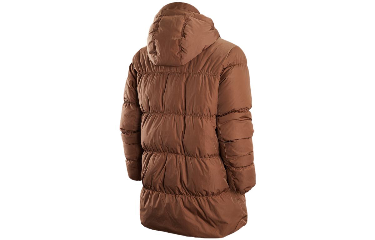 Air Jordan Solid Color Zipper Down Jacket Men's Brown DZ4554-256